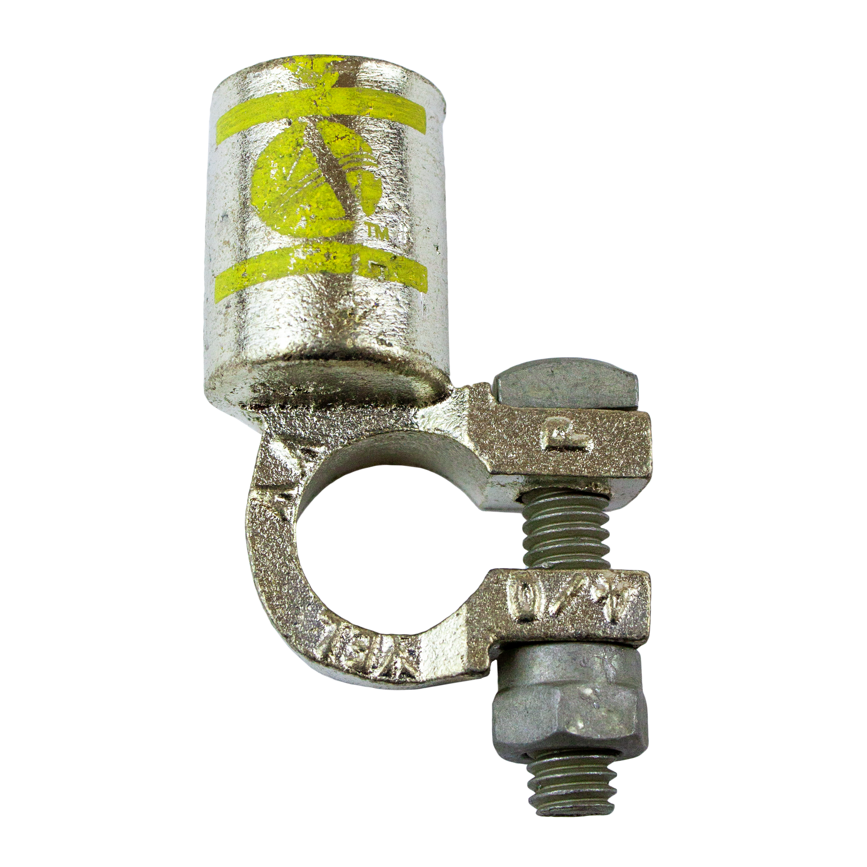 Applied MSS℠ Battery Terminals - Post Top Left Elbows - 4/0 Positive - Yellow